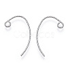 Brass Earring Hooks X-KK-Q735-346P-3