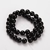 Natural Gemstone Obsidian Round Beads Strands X-G-O030-10mm-08-1