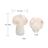 10Pcs Mushroom Handmade Lampwork Beads LAMP-YW0001-08C-4