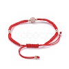 Adjustable Nylon Thread Braided Bead Bracelets BJEW-JB04665-4