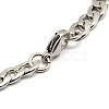 304 Stainless Steel Curb Chain/Twisted Chain Bracelets STAS-A028-B123P-2