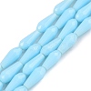 Opaque Solid Color Glass Beads Strands GLAA-T009-001I-1