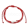 Waxed Polyester Cords Multi-strand Bracelet BJEW-JB09632-2