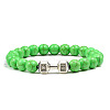 Blue turquoise alloy dumbbell jewelry bracelet for men's high-end and versatile accessories GK5142-23-1