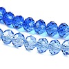 Transparent Painted Glass Beads Strands DGLA-A034-T6mm-A01-4