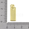 Brass Micro Pave Clear Cubic Zirconia Pendants KK-P266-06G-Z-3