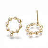 Brass Stud Earring Findings KK-T038-481G-2