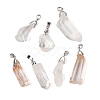 Natural Quartz Crystal Pendants G-K377-01P-1