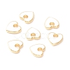 Rack Plating Eco-friendly Brass Enamel Charms KK-D073-04G-NR-2