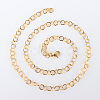 Ion Plating(IP) 304 Stainless Steel Cable Chain Necklaces MAK-G006-01G-2