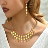 Elegant Real 18K Gold Plated Casual Classic Brass Jewelry Set ON8239-1