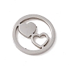 Tarnish Resistant Valentine's Day 304 Stainless Steel Linking Rings STAS-G297-07P-1