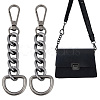 Unicraftale 2Pcs Aluminum & Iron & Zinc Alloy Oval Link Purse Strap Extenders FIND-UN0003-19B-1