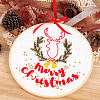 DIY Christmas Embroidery Kits PW-WG2520C-03-1