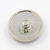 Alloy Enamel Rhinestone Buttons BUTT-F001-39-3