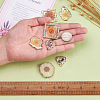 Craftdady 12Pcs 6 Style Epoxy Resin Pendants RESI-CD0001-04-5