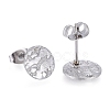 Non-Tarnish 304 Stainless Steel Stud Earring Findings X-STAS-M228-T01-02P-2