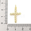 Rack Plating Brass Micro Pave Clear Cubic Zirconia Pendants KK-Q814-09G-3