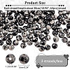  Synthetic Snowflake Obsidian Beads Strands G-NB0003-64-2