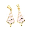 Brass Micro Pave Colorful Cubic Zirconia Pendants KK-G430-01G-03-3