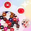   80pcs 8 colors Glass European Beads GLAA-PH0003-04-3