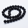 Natural Black Agate Beads Strands G-P369-04-10mm-2
