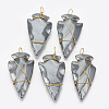 Non-magnetic Synthetic Hematite Pendants G-T094-09-1