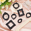 CRASPIRE 12Pcs 6 Style Resin Picture Frames RESI-CP0001-02-5