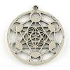 Tibetan Style Alloy Pendants TIBEP-R348-39AS-RS-2