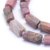 Frosted Natural Rhodonite Beads Strands G-L552B-03-2
