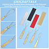 Unicraftale 4Pcs 4 Style Blank Bookmark Pendants OFST-UN0001-02-5