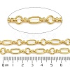 Ion Plating(IP) Handmade 304 Stainless Steel Oval Link Chains CHS-G038-04D-G-2