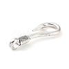 Tibetan Style Alloy Hook Clasps PALLOY-P293-066AS-3