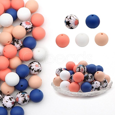 Food Grade Silicone Focal Beads PW-WG57062-13-1