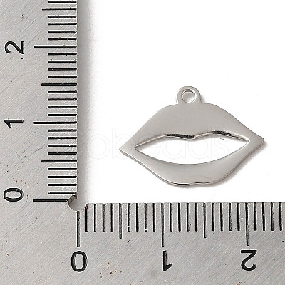 Non-Tarnish 304 Stainless Steel Charms STAS-L022-307P-1