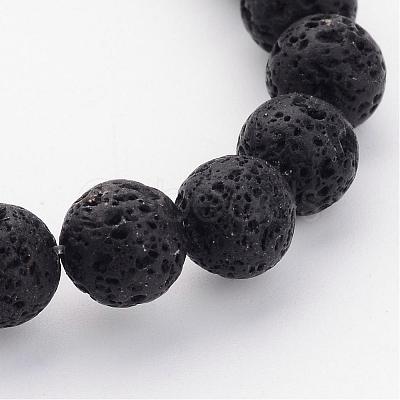 Natural Lava Rock Beads Strands G434-1-1