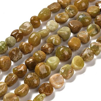 Natural Yellow Opal Beads Strands G-P497-01E-34C-1