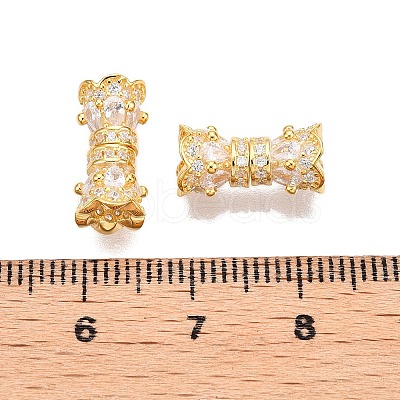 925 Sterling Silver Micro Pave Cubic Zirconia Screw Clasps STER-T007-91G-1