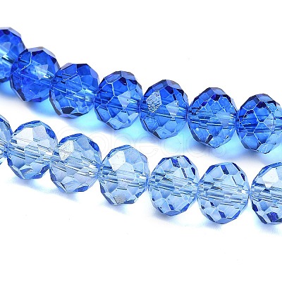 Transparent Painted Glass Beads Strands DGLA-A034-T6mm-A01-1