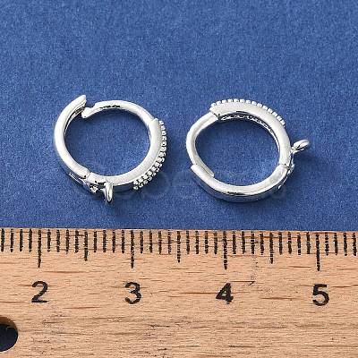 Brass Hoop Earring Findings FIND-Z039-32S-1