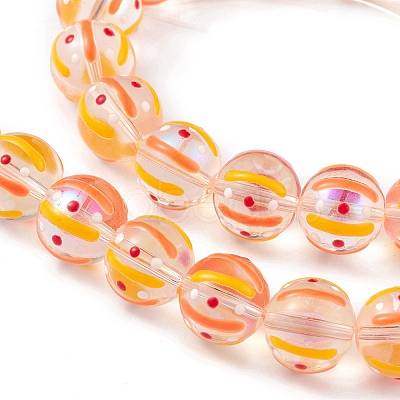 Handmade Lampwork Beads Strands LAMP-F029-01D-1