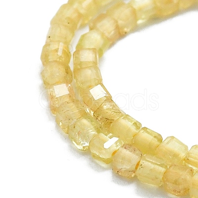 Natural Yellow Apatite Beads Strands G-P457-B01-13-1