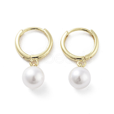 Brass Hoop Earrings EJEW-Q811-38G-1