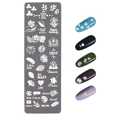 Stainless Steel Nail Art Stamping Plates MRMJ-Q044-001J-1