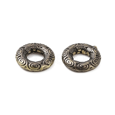 Tibetan Style Rack Plating Brass Bead KK-Q805-22AB-1