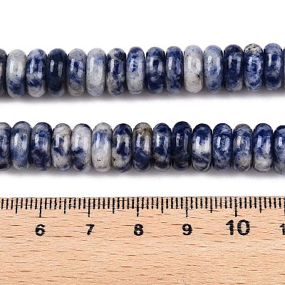 Natural Blue Spot Jasper Beads Strands G-T138-72-1