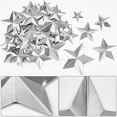 Gorgecraft 100Pcs 5 Styles  Iron Display Decorations IFIN-GF0001-37-1