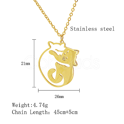 Stainless Steel Pendant Necklaces ZE1785-1-1