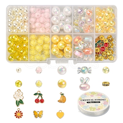 DIY Cute Stretch Bracelet Making Kit DIY-YW0005-77C-1