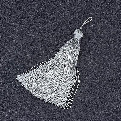 Nylon Tassel Big Pendants AJEW-P044-20-1